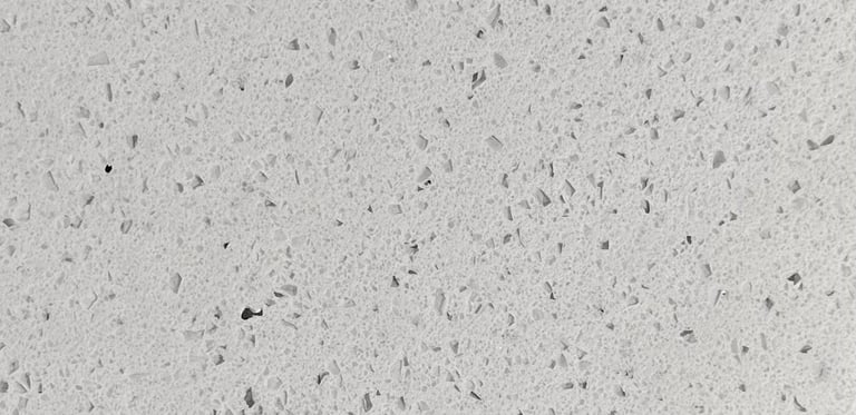 plancha de cuarzo blanco galaxy