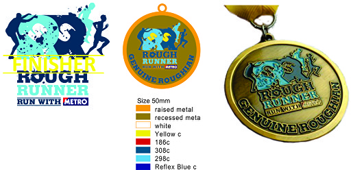 Medal produced from customers rough drawing