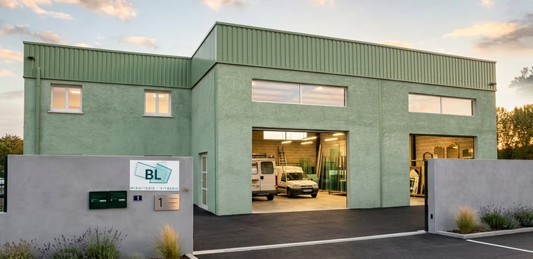 accueil locaux bl miroiterie à Aniane près de gignac 