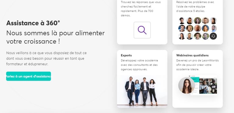 LearnWorlds LMS ressources d'aide