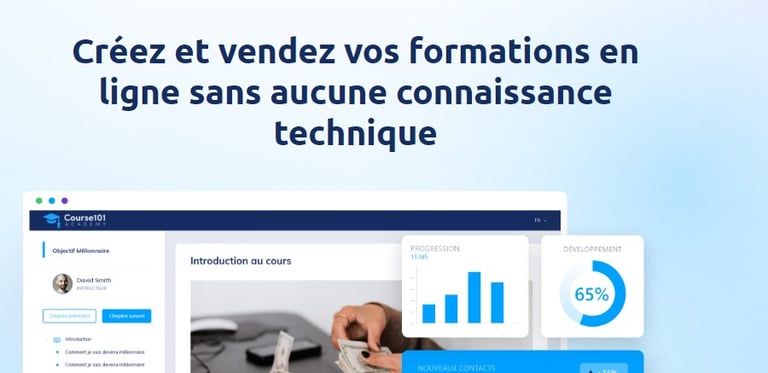 Système.io, Plateforme lms pour organisme de formation