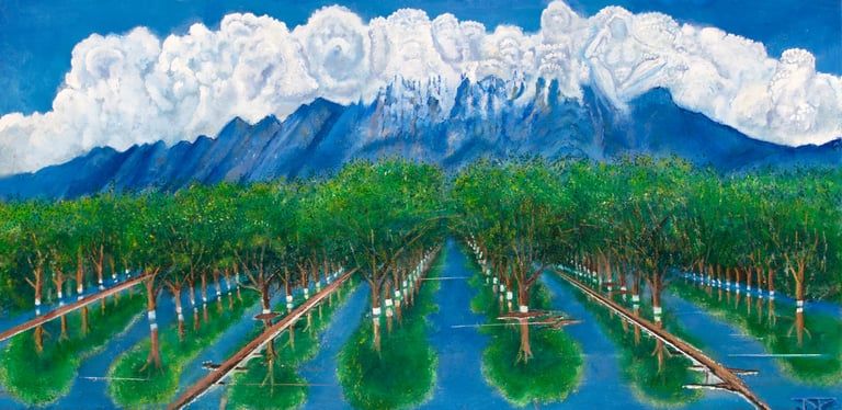 Salopek Grove by New Mexico Artist John Dick-Peddie