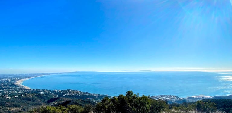 California Coastline, Los Leones Hiking Trail, Hiking in California