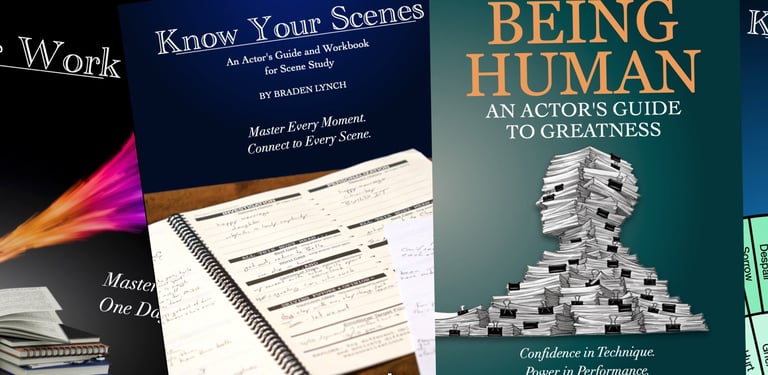 acting books by Braden Lynch, daily work for actors