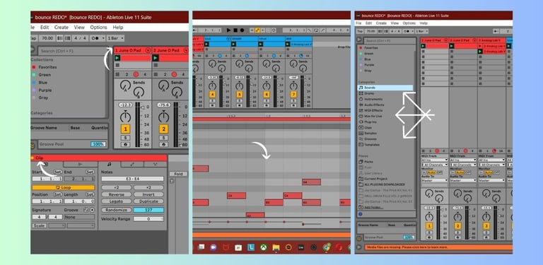 Understand clips , tracks the library