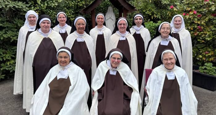 Discalced Carmelite nun's community photo.