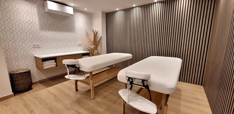 Massage room at Villa El Rincon spa area