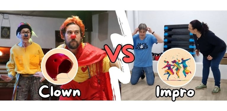 Clown contemporáneo vs Improvisación teatral