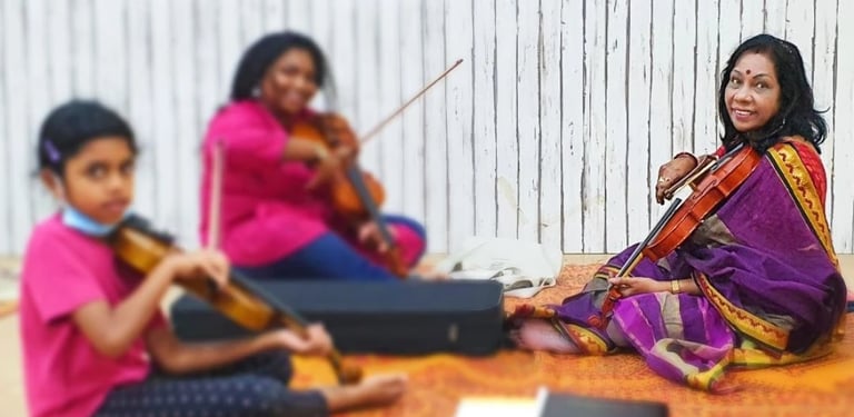 sjkt violin students mataji laxmi