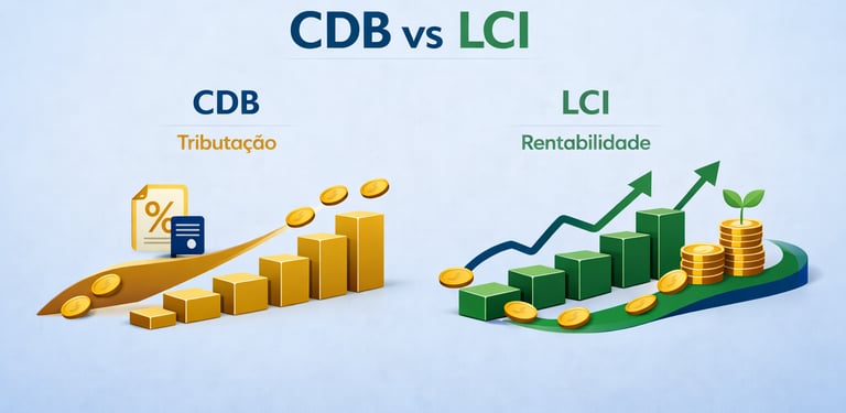 Comparação entre CDB e LCI para decisão de investimento
