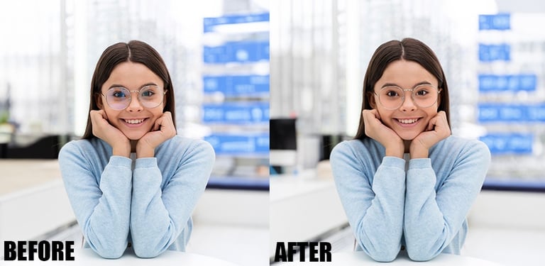 Glass Glare Removal 