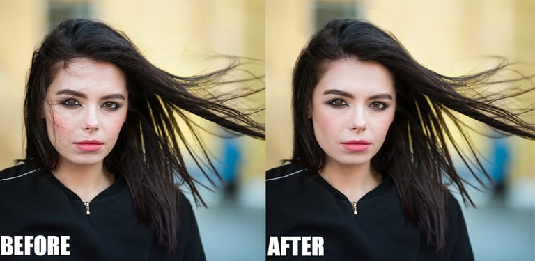 Professional Hair Retouching 