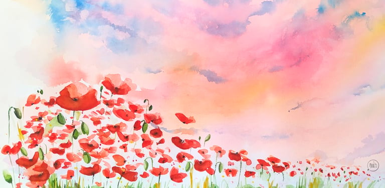 aquarelle originale art artiste auvergne