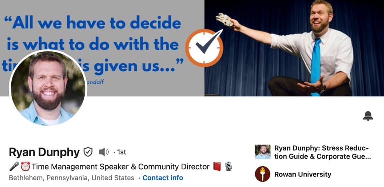 Ryan Dunphy, Time Management is My Thing!