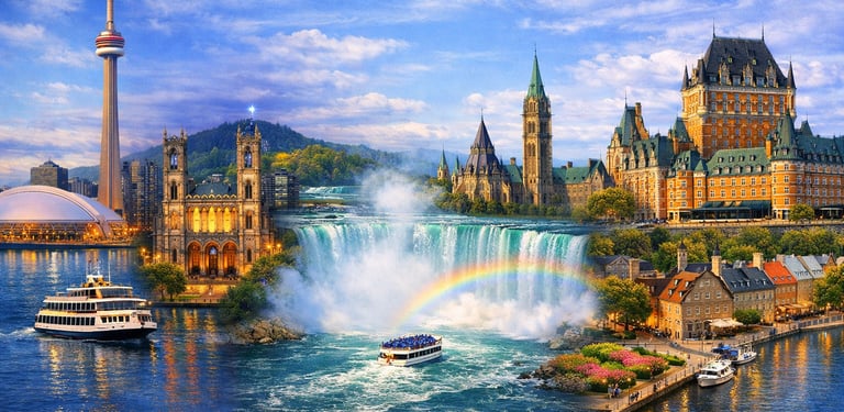 Canada East Coast Totonto - Niagara Falls - Ottawa - Quebec