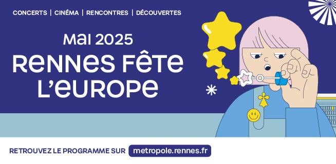 banner for the event "Rennes fête l'Europe"