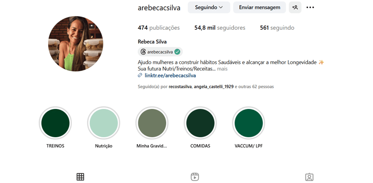 imagem instagram rebeca