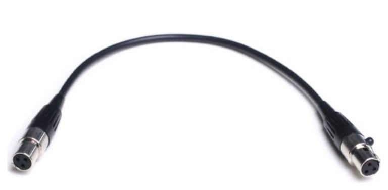 a pair of cables and a microphone on a white background TA3f to TA3f