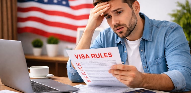 regras do visto americano