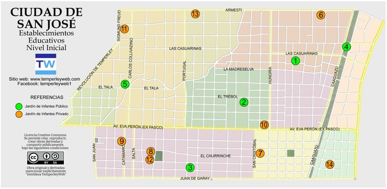 Jardines de Infantes en San Jose Temperley