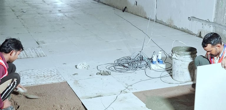 Finishing work by Bradson Infra in Gurugram.