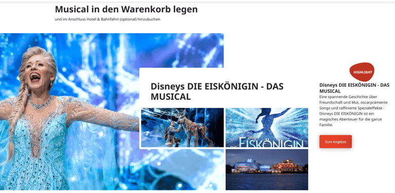 Musicale Die Eiskönigin in Hamburg