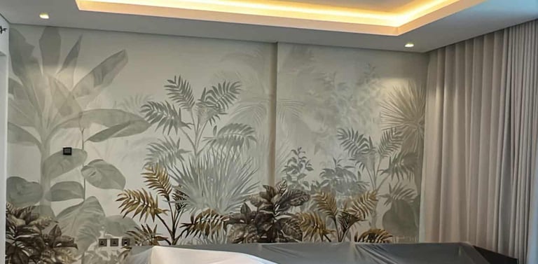 Professional wallpaper installation