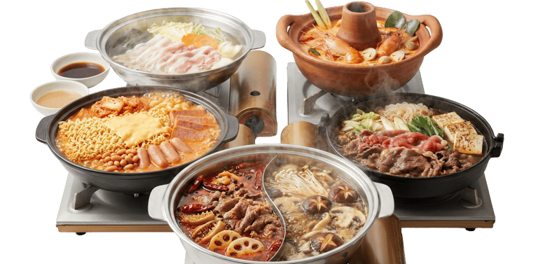 Different style of Hotpots from all over the world
