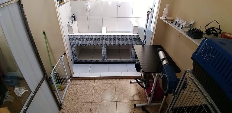 espaço para banho e tosa da miau