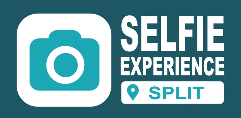Selfie Experience Split logo – top indoor photo attraction near Diocletian’s Palace in Split Old Town