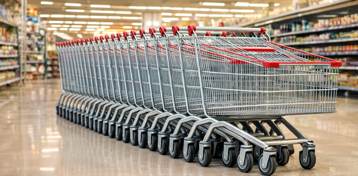 carro de supermercado 180 litros para clientes en Chile