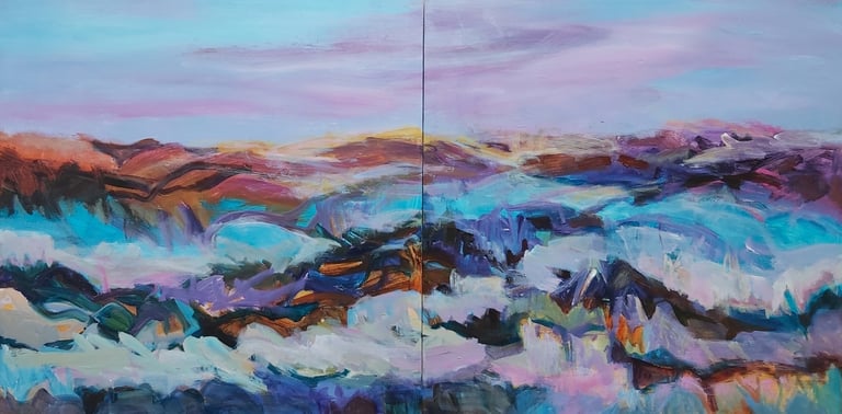 Floating - Painting by Paulette Melanson
