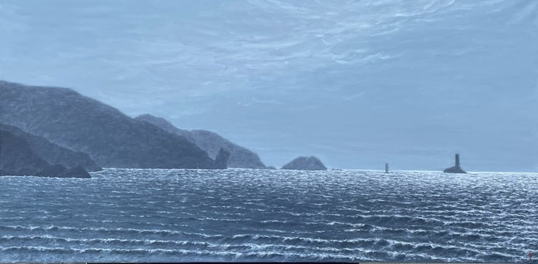 Tableau à l'huile - Baie des Trépassés