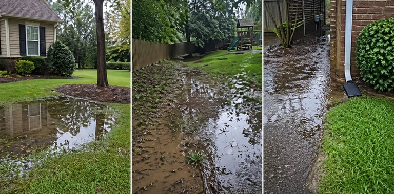 Poor drainage examples