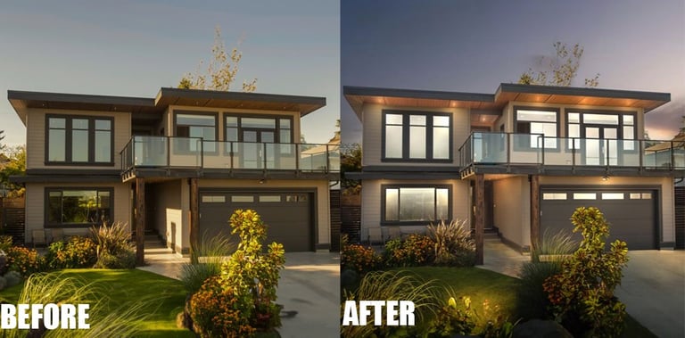 Real Estate Before and After
