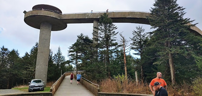 Smoky Mountains, N. Carolina Travel - Kuwohi, formerly Clingman's Dome viewing platform