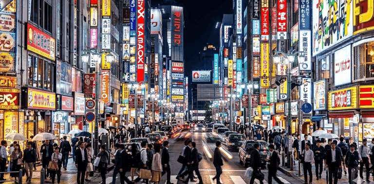Shinjuku como uma das melhores regiões para se hospedar em Tóquio.