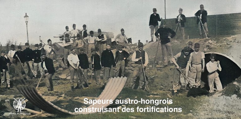 Les sapeurs au travail en 1914