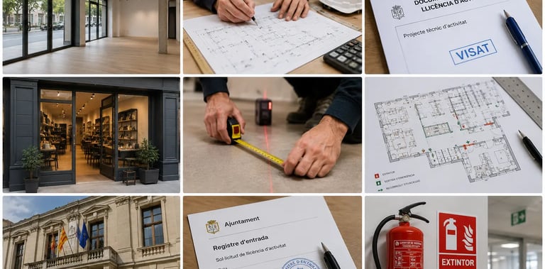 Llicència d'activitat i obertura de negoci amb projecte tècnic, documentació municipal i tramitació 