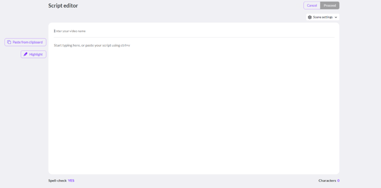 Pictory AI: Upon entry, you'll be directed to the displayed page.