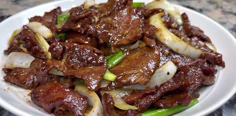 Beef and Onion Stir Fry