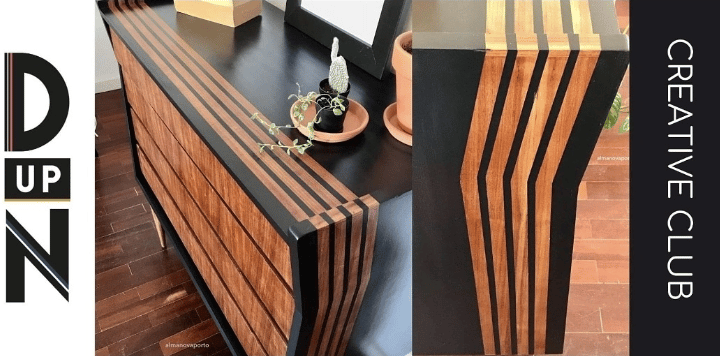 AFTER: Modern Upcycled Retro Chest of Drawers