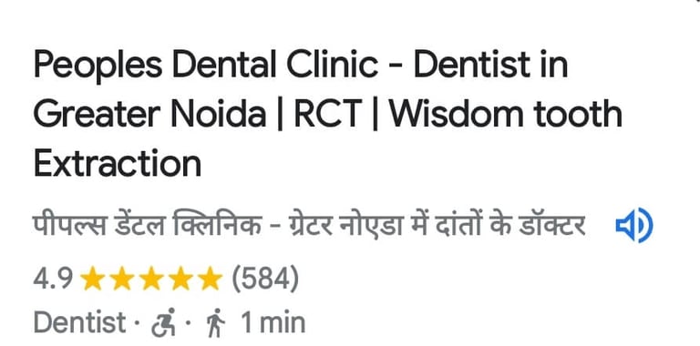 Peoples Dental Clinic - Dentist in Greater Noida | Google Review 6
