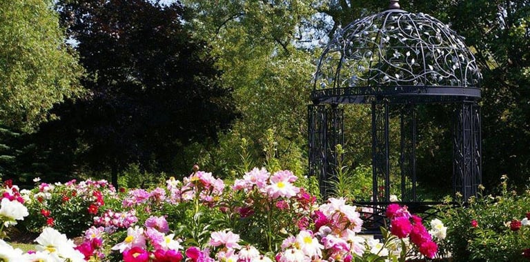 Tonnelle de jardin pavillon arche en métal