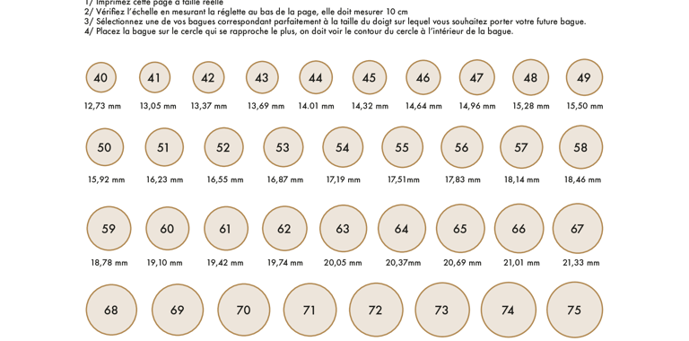 Guide de taille