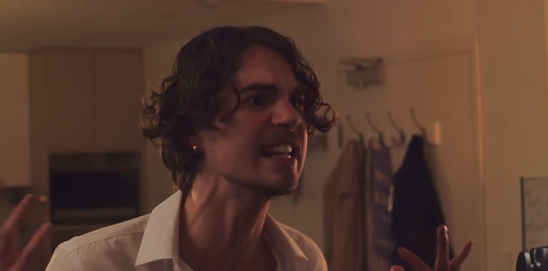 a man in a white shirt and a woman in a white shirt