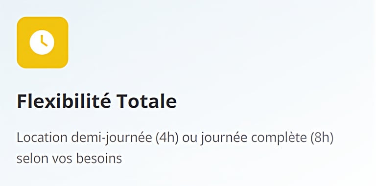 Flexibilité totale