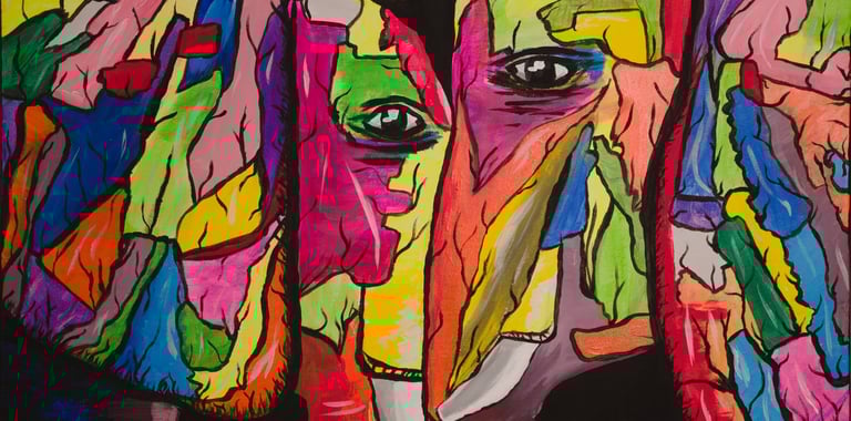 słoń, obraz, obraz akrylowy, obraz na sprzedaż, abstrakcja, popart