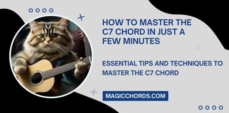 C7 chord on guitar