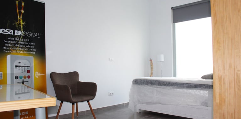 consulta de fisioterapia orientada a la calma y el descanso